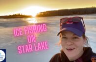 Ice Fishing On Star Lake Alberta