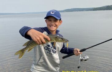 My Son holding his catch!