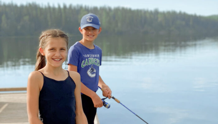 Brother & Sister enjoying some time fishing together